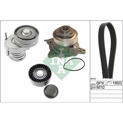 Vodní pumpa + klínový žebrový řemen Schaeffler INA 529 0534 30 (529053430)