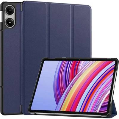 GIGAPACK Púzdro s podstavcom, s efektom kože, aktívne FLIP, stolný držiak pre Redmi Pad Pro, tmavomodré GP-159641