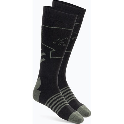 KADVA Мъжки скиорски чорапи KADVA Skio black/green