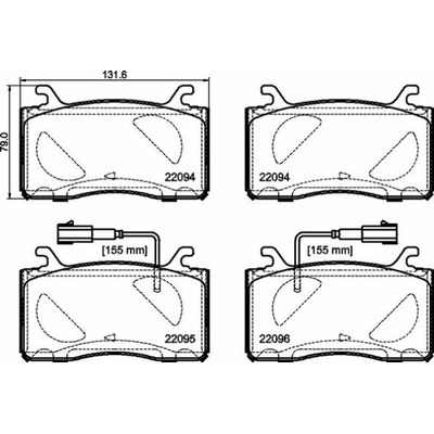 BREMBO Sada brzdových doštičiek P 23 187