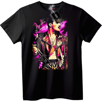 NOONEBRAND Тениска на Freddy Mercury - Rock звезда - 2XL, Black