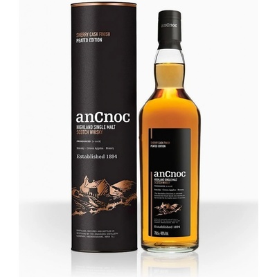AnCnoc Sherry Cask Finish Peated Edition 43% 0,7 l (tuba)