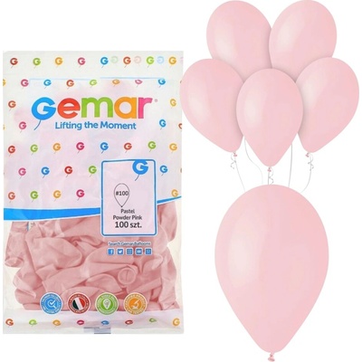 Balónky Gemar 30 cm 12" pastelově růžové Rose G110 06