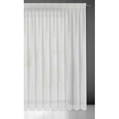ZÁCLONA SIBEL NA PÁSKE 400X250 CM BIELA