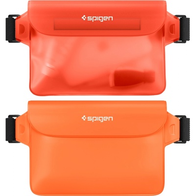 Spigen Водоустойчив калъф Spigen Aqua Shield WaterProof Waist Bag, 2 Pack, sunset orange