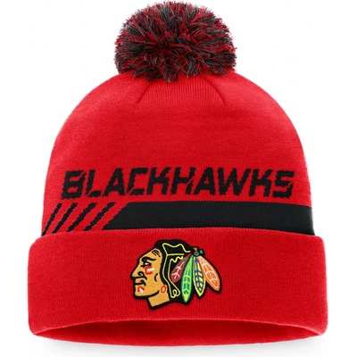 Fanatics Authentic Pro Locker Room Cuffed Pom Knit NHL Chicago Blackhawks