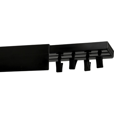 Rolmeister Stropní kolejnička s krytem 5 cm Černá Stropní dvojitá 300 cm