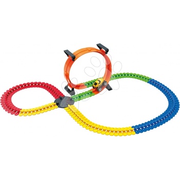 FleXtrem Discovery Set flexibilní autodráha Set Smoby s 612 cm prodlouženou dráhou s výhybkou fixací a elektronickým autíčkem