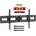 Maclean TV holder, max VESA 800x400, 43-100, 120kg, reg. deviation +15°~-15°, MC-422