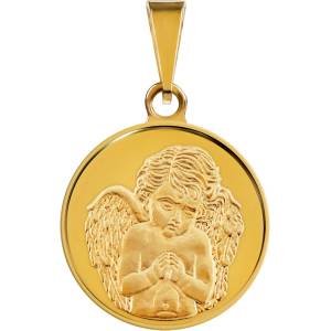 Macoins gold Златен медальон Небесен Ангел