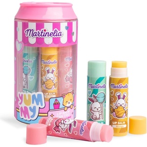 Aquarius Cosmetic Комплект балсам за устни Martinelia Yummy - 3 броя