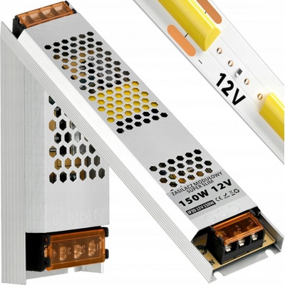 BERGE LED zdroj slim 12V - 150W - 12,5A - IP20 PS-SS-12V-150W