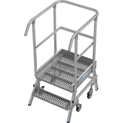 KRAUSE Мобилна платформена стълба с колела, едностранен достъп, R13 профилирана решетка Krause, 1x2 (07820983) (07820983)