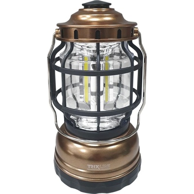 Baterie Centrum LED Димируем portable къмпинг' лампа 3xLED/3W/3xAA IPX4 златист (BC0545)