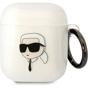 Karl Lagerfeld Кейс Karl Lagerfeld KLA2HNIKTCT за AirPods 1/2, прозрачен, Karl`s Head (KF001565-0)