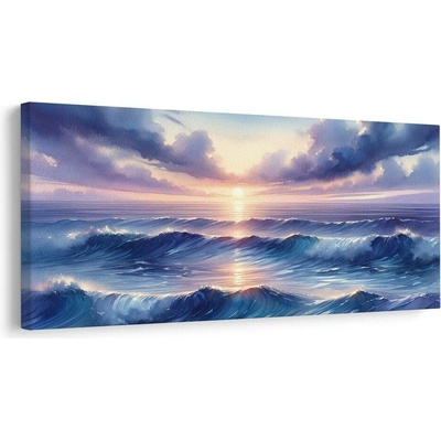 Obraz třpytící se mořský horizont - 100x50