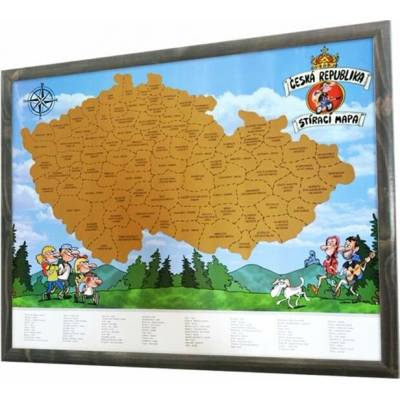 Stírací mapa Česká republika 24236