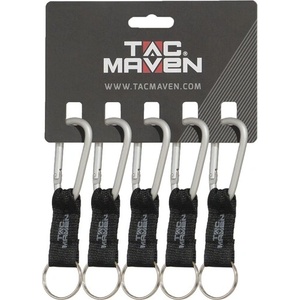Tac Maven карабин с висулка 6mm, Silver (D25027-02)