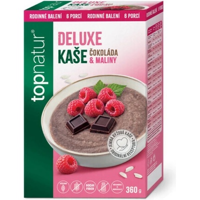 Topnatur Deluxe kaša Čokoláda & Maliny instantná ryžová kaša krabica 360 g