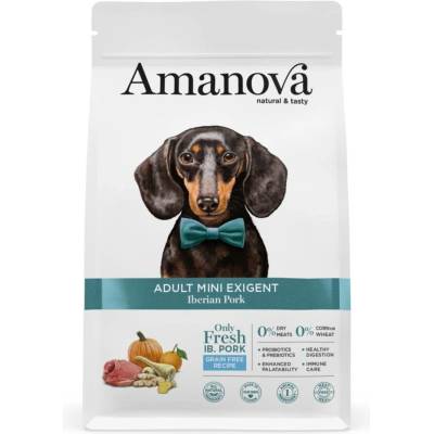 Amanova Dog Adult Exigent Mini Iberian Pork-Pumpkin 2 kg
