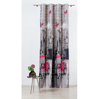 Mendola Fabrics Šedý závěs 140x245 cm Mercato – Mendola Fabrics
