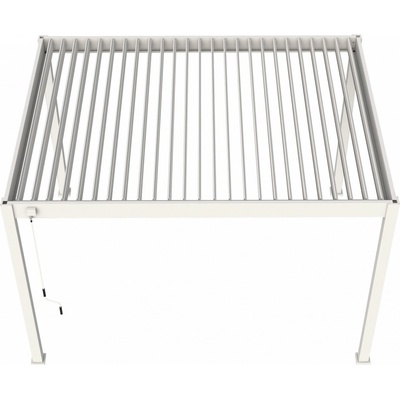 Outdoor Creations Hliníková pergola s lamelami ORION 360x400cm 4 stojky Bílá