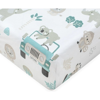 New Baby bavlna prestieradlo Safari II 60x120