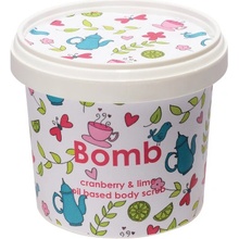 Bomb Cosmetics Cranberry & Lime sprchový peeling 400 g