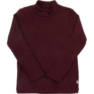 Joha Детски вълнен пуловер Joha Kid's Wool Blouse with Neck Merino base layer - Burgundy - размер 80 (704-6199-0112)
