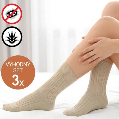 Dámské ponožky s Aloe Vera - 3 páry sleva - MojePonozky.cz