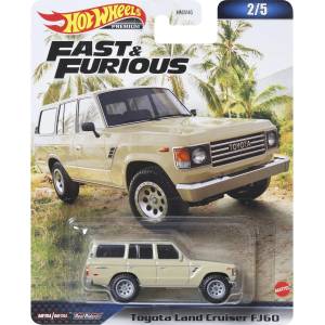 Mattel Метална количка Hot Wheels Fast & Furious - Toyota Land Cruiser FJ60, 1: 64 (HNW46)