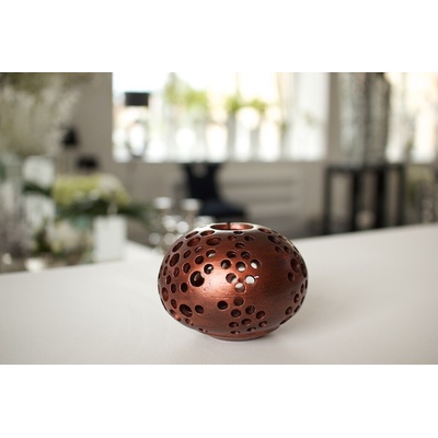 Svícen na čajové svíčky Terracotta barva / provedení: bronzová, materiál: terakota, užití: interiérové, výška do:: 11