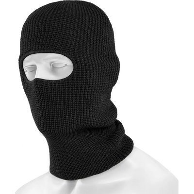 balaclava pletená s jedním otvorem černá