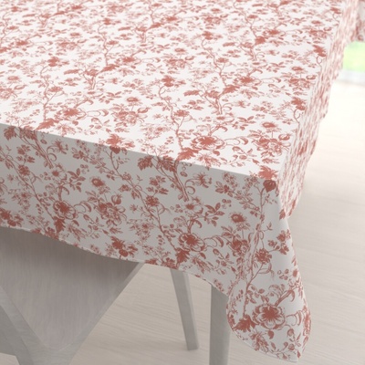 Biante bavlna obdĺžnikový obrus Sandra SA-640 Lososové kvety na bielom 50x100 cm