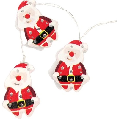 ACA Lighting LED vianočné girlanda Santa teplá biela 3x batéria AA 160 cm IP20