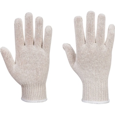 Portwest Плетени ръкавици portwest string liner ab030, 288 чифта в опаковка - бели l (ab030whrl)