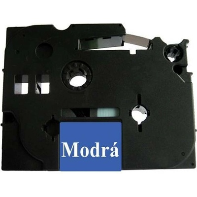 Můj-toner Páska štítky Brother TZ-535 TZE-535,TZ535,TZE-535 P-touch 12 mm délka 8 m bílá modrá laminovaná kompatibilní