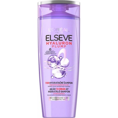 L'Oreal Paris Elseve Hyaluron Plump hydratačný šampón na dehydrované vlasy 400 ml