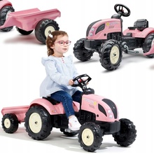 FALK Traktor Country Star Pink Pedal príves a klaksón