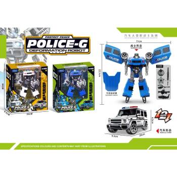 Image 1 of Armtoys ТРАНСФОРМЪРС ПОЛИЦЕЙСКА КОЛА В КУТИЯ 2 ЦВЯТА