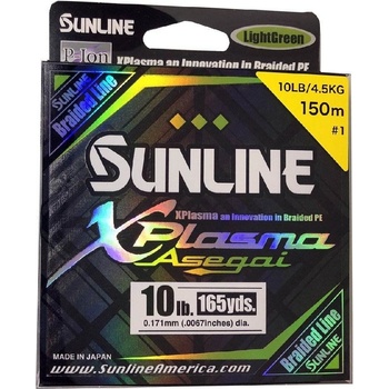 Sunline šnúra XPlasma Asegai Light Green 150m 0,242mm