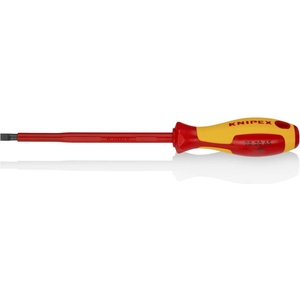 KNIPEX Отвертка шлиц 6.5, VDE 1000V жълто-червена ръкохватка 262мм, - K982065 (K982065)