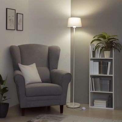 Brilagi - LED подова лампа CERIA 1xE27/40W/230V Ø 25 cm сива/бяла (BG2906)