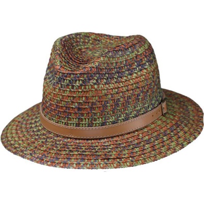 Fiebig Letní klobouk Fedora klobouková celuóza16620 hnědý