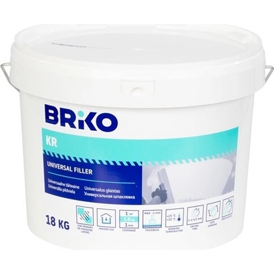 Univerzální tmel Briko KR, bílý, 18 kg
