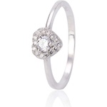 Silenti Jewelry Сребърен пръстен "Капка любов" - 5 - 49мм (15.6мм диам. )