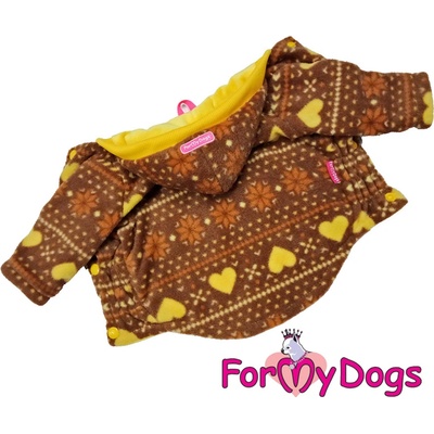 For My Dogs Obleček pro psy i fenky zimní bunda Fleece Heart