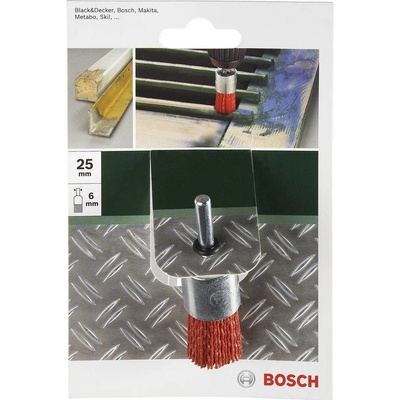 Bosch Accessories Kefová kefa na vrtáky - nylonový drôt s korundovým brusivom K80, priemer 25 mm = 25 mm Ø drieku 6 mm 2