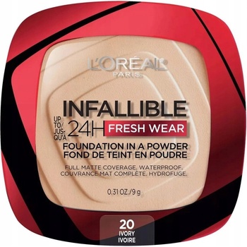 L'Oréal Paris Make-up v pudru Infaillible 24H Fresh Wear Foundation in a Powder 20 Ivory 9 g