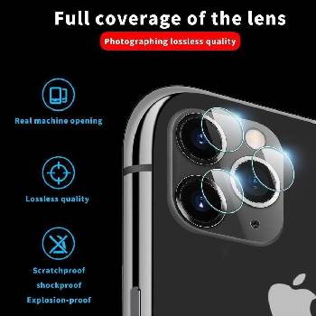 Blue Star Удароустойчив Протектор за Камерата на iPhone 12 Mini, Single Cam Glass, Прозрачен (5903396079368)